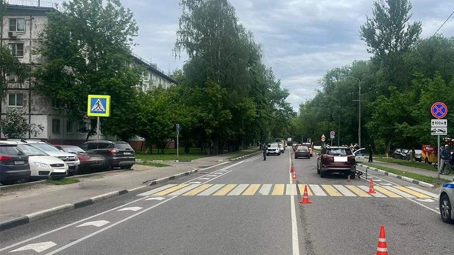 Водитель Toyota в Балашихе сбила подростка-велосипедиста на переходе