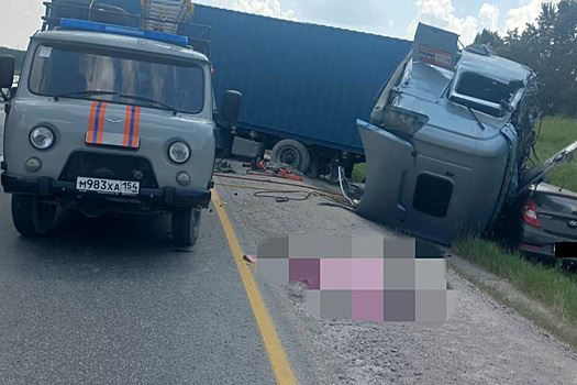 Водитель Shacman скончался в ДТП под Новосибирском
